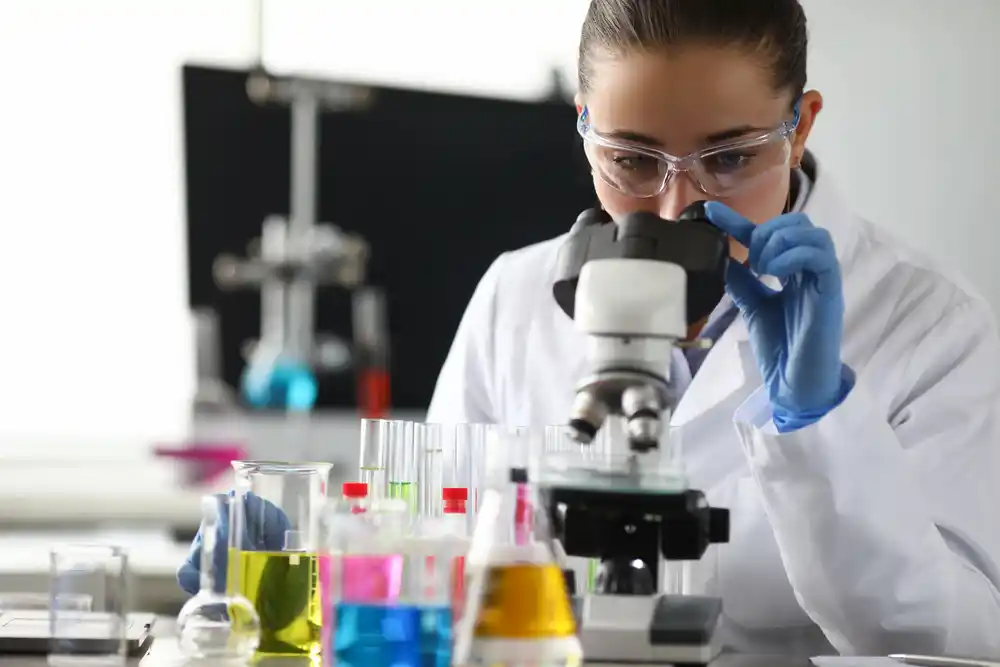 scientist laboratory research beauty formulation